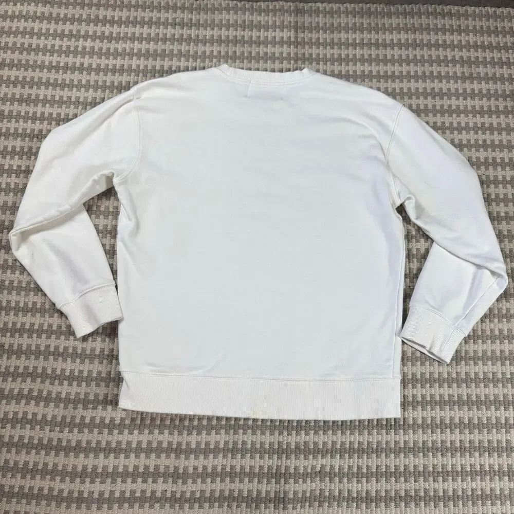 BOY London White‎ Eagle Logo Graphic Crewneck Sweatshirt Women Sz L Preowned